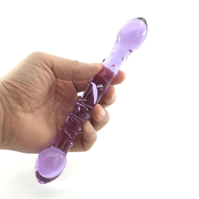 Podwójne Głowy Butt Plug Anal Plug Butt Glass Butt Plug z wewnętrznym wkrętem