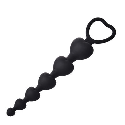 AP-12 Butt Plug Anal Sex Toys Bezpieczny silikonowy materiał w kształcie serca Fioletowy czarny kolor