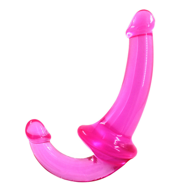 Erotyczne podwójne zakończenie bez ramiączek Dildo Sex zabawki TPE Penis Lesbijskie zabawki erotyczne