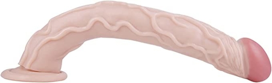 15-calowy realistyczny, elastyczny, gruby, realistyczny ogromny potwór Dildo z mocną przyssawką