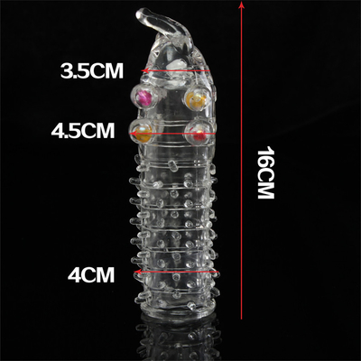 Sex Toys TPE Penis Extender Sleeve Medical OEM RoHS For Man