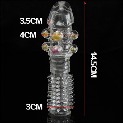 Sex Toys TPE Penis Extender Sleeve Medical OEM RoHS For Man