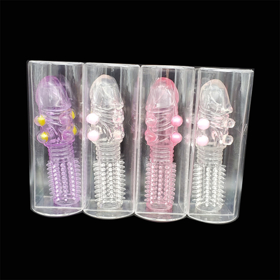 Sex Toys TPE Penis Extender Sleeve Medical OEM RoHS For Man