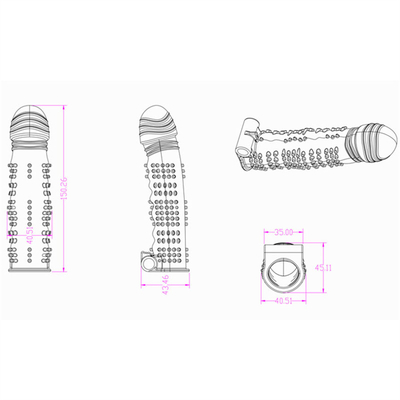 Europa nakładka na penisa rozszerzenie dla męskiej bezpiecznej gumowej zabawki erotycznej