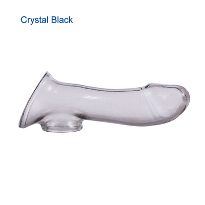 Elastyczność Crystal Clear TPE Miękka nakładka na penisa dla mężczyzn Penis Extender Sex Toy