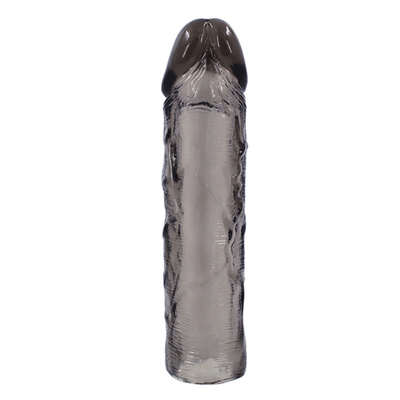 Sex Toy Dildo Extender prezerwatywy dla mężczyzn przedłużenie penisa rękaw Cock silikonowy realistyczny penis