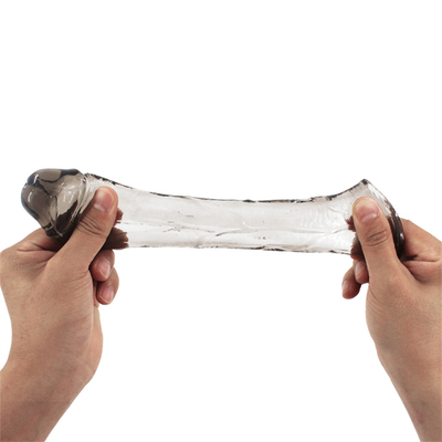 Sex Toy Dildo Extender prezerwatywy dla mężczyzn przedłużenie penisa rękaw Cock silikonowy realistyczny penis