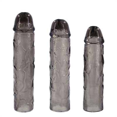 Sex Toy Dildo Extender prezerwatywy dla mężczyzn przedłużenie penisa rękaw Cock silikonowy realistyczny penis