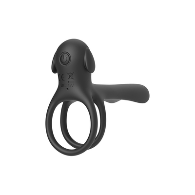 Silikonowy trójkąt Penisa z drażliwym ogonem / Stretchy Penis Ring dla stymulacji penisa