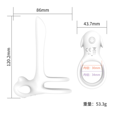 Silikonowy trójkąt Penisa z drażliwym ogonem / Stretchy Penis Ring dla stymulacji penisa