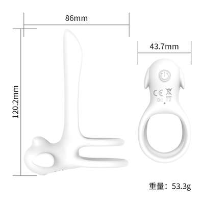 Silikonowy trójkąt Penisa z drażliwym ogonem / Stretchy Penis Ring dla stymulacji penisa
