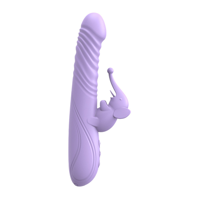Silikonowy rozciągający się wibrator ogrzewający królika G-spot Stimulator łechtaczki Kobiety zabawki seksualne Królik wibrator dla kobiety