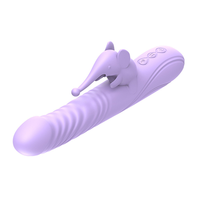 Silikonowy rozciągający się wibrator ogrzewający królika G-spot Stimulator łechtaczki Kobiety zabawki seksualne Królik wibrator dla kobiety