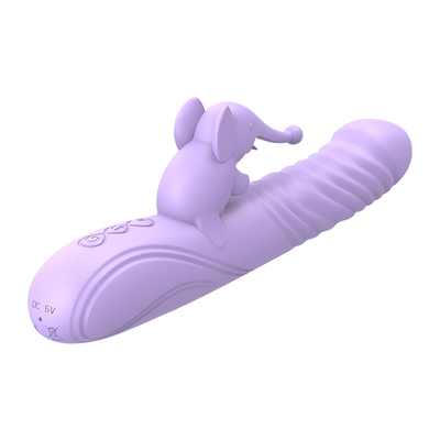 Silikonowy rozciągający się wibrator ogrzewający królika G-spot Stimulator łechtaczki Kobiety zabawki seksualne Królik wibrator dla kobiety
