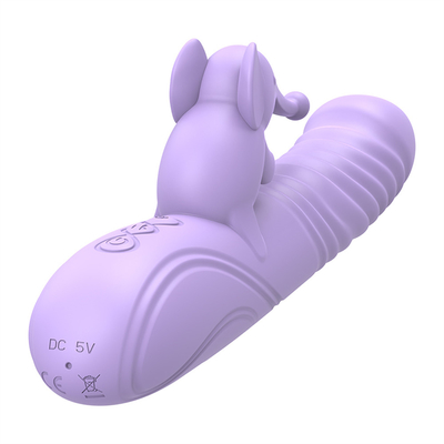 Silikonowy rozciągający się wibrator ogrzewający królika G-spot Stimulator łechtaczki Kobiety zabawki seksualne Królik wibrator dla kobiety