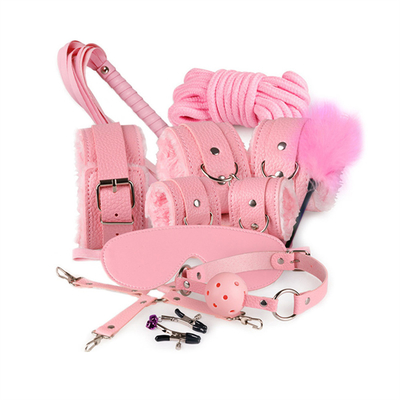 10 sztuk/zestaw SM Produkty Bondage PU Skóra Fetish Kit Ograniczenia Niewolnik Seks Zabawka Bondage dla par