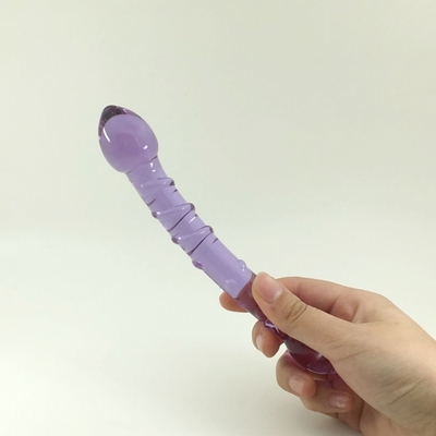 Podwójne Głowy Butt Plug Anal Plug Butt Glass Butt Plug z wewnętrznym wkrętem