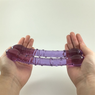 Podwójne Głowy Butt Plug Anal Plug Butt Glass Butt Plug z wewnętrznym wkrętem