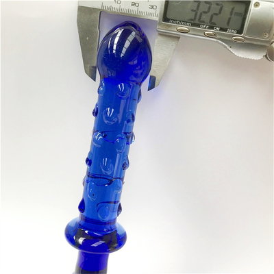 Szklany Dildo Niebieski Masażer Prostaty Kryształowy Szklany Dildo Zabawki Seksowe Dla Kobiet