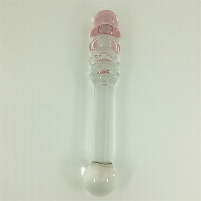 Duży kryształowy dildo szklany Yoni Wand G Spot Sex Toys Glass Dildo Clear Anal Butt Plug dla kobiet Masaż pochwy