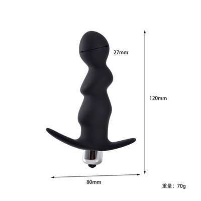 Wibrator z silikonowym dildo męski masaż prostaty Anal G-spot Butt Plug dla mężczyzn