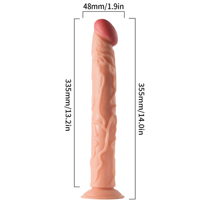 Realistyczne dildo z kubkiem ssącym Wielki dildo dla kobiety