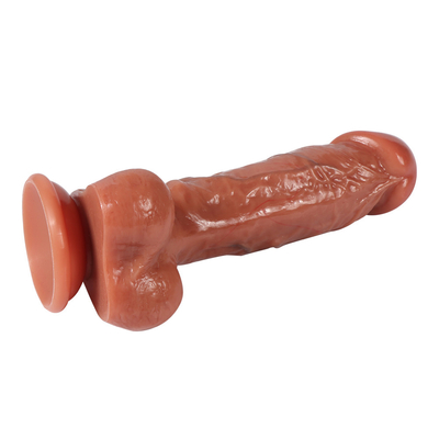 Silny kubek wysysający realistyczny dildo męski sztuczny penis zabawy seksualne dla kobiety