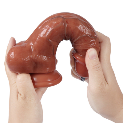 Silny kubek wysysający realistyczny dildo męski sztuczny penis zabawy seksualne dla kobiety