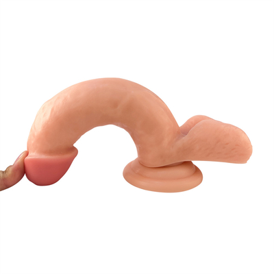 2023 Amerykańska gorąca sprzedaż PVC ogromne realistyczne dildo z potężnym suczkiem prawdziwe glans i podniesione jądra waginalny punkt G An