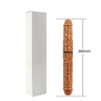 Super miękki, dwugłowy dildo z TPE, realistyczny penis dla kobiety.