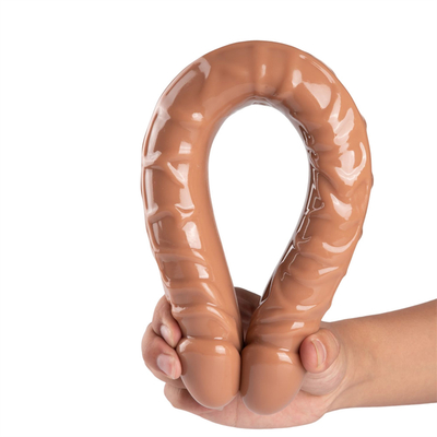 Jellies-Realistyczny Podwójny Dong Dorośli Dildo Zabawki Sexualne Dla Lesbijek wodoodporne Elastyczne Dildo Dla Kobiet