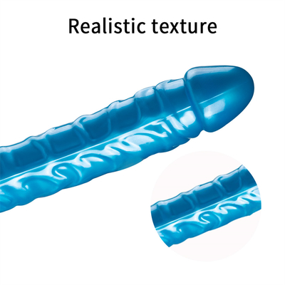 Jellies-Realistyczny Podwójny Dong Dorośli Dildo Zabawki Sexualne Dla Lesbijek wodoodporne Elastyczne Dildo Dla Kobiet