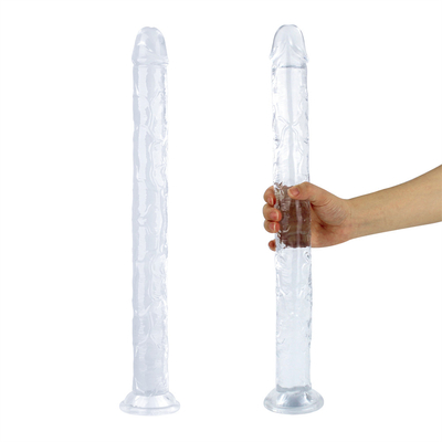 Realistyczny Dildo dla początkujących, 7 cali Crystal G-Spot Dildos, elastyczny Penis Penis z kubkiem do wysypania dla Hand Free Pl