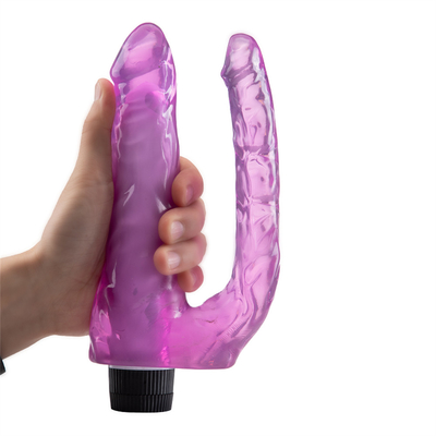 /Nowy wpis /Wibrujące kobiece seks-zabawki /Dwuplowy dildo /TPE wibrator w promocji