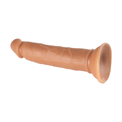 Bezpłatny próbkowy produkt Pasek na sztuczny realistyczny penis silikonowy Duży miękki dildo plastikowy dla kobiet