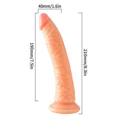 Życiowy dildo czarny brązowy kolor ciała penis zabawki seksualne dla kobiet