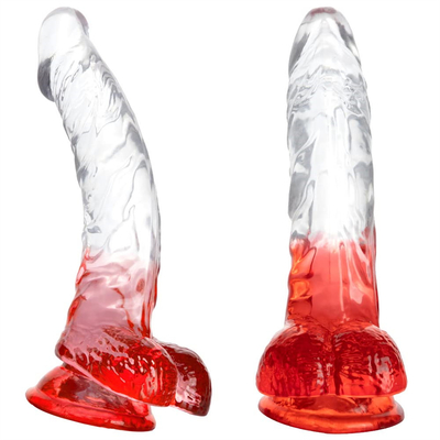 Miękkie galaretki Sztuczny Penis Różne Rozmiary Dick Toy dla Dorosłych Kolorowy Kryształowy Gumkowy Penis Duży Realistyczny Dildo Dla Kobiety