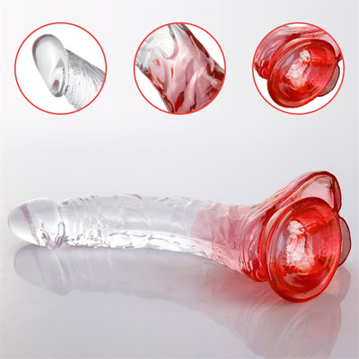 Miękkie galaretki Sztuczny Penis Różne Rozmiary Dick Toy dla Dorosłych Kolorowy Kryształowy Gumkowy Penis Duży Realistyczny Dildo Dla Kobiety