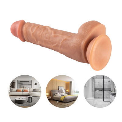 Medyczny PVC Realistyczny Miękki Dildo z Kubką Wysiłową Duży Duży Dick dla Kobiet Cyber Skóra Wysiłowa Puchar Penis
