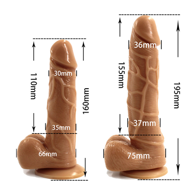 Sprzedaż hurtowa TPE Dildo 7 cali Skóra realistyczny Dildo Dorośli Seks Zabawka olbrzymi penis olbrzymi Dildo Zabawka dla kobiet