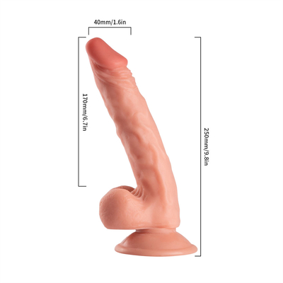 9.25-calowy wielki kutas Drop Shipping miękki plastikowy PVC bez próbki Produkt ogromny czarny dildo Penis i wibratory dla kobiet