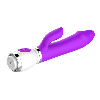 Wielkość towarowa USB Recharge 12 Speed Masaż Dildo dla kobiet Orgazm Masturbacja Podwójny wibrator