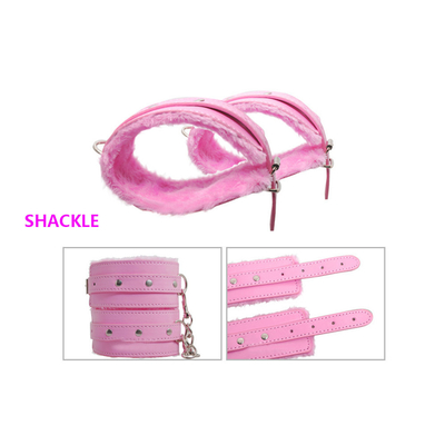 Skóra Pvc Nipple Clamp Mouth Gag Ankle Game Chińskie ograniczenia Fetish Bondage Set Rope Play Produkty Self Sexy Kit Devi