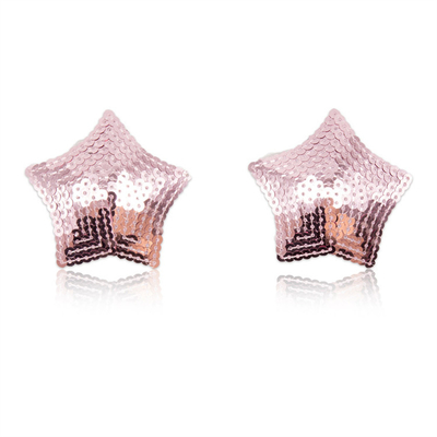 Sequin wielokrotnie używany silikonowy klejnot pokrywający sutki Bra z Tassel Star Pasties pokrywający sutki