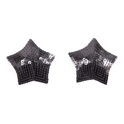 Sequin wielokrotnie używany silikonowy klejnot pokrywający sutki Bra z Tassel Star Pasties pokrywający sutki