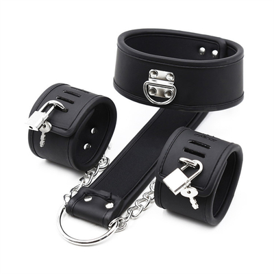 BDSM Bondage Skórzane kajdanki zestaw regulowalny przytrzymaj bondage kajdanki kostki pary gry produkty seksualne