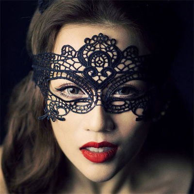 Bar Night Show Prop Maskarada Bal Czarna Seksowna Maska