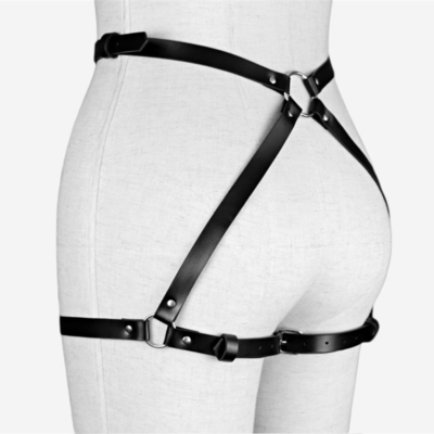 Seksowny punk skórzane podwiązki regulowany pas talii Seks ciało nogi podwiązki kobiece BDSM
