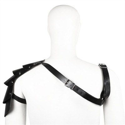 Mężczyźni PU Skóra Cosplay Harness, Wiking Wojownik Pasy na ramieniu, Rycerz Cosplay kostium, Renesansowe akcesoria, Gothic