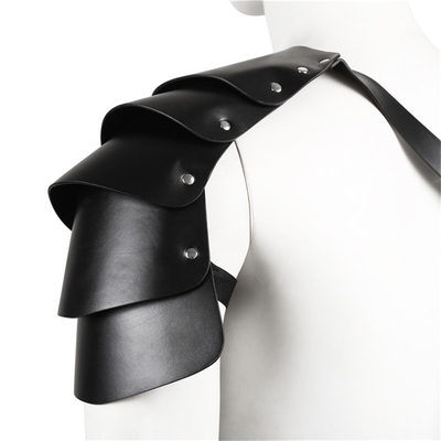 Mężczyźni PU Skóra Cosplay Harness, Wiking Wojownik Pasy na ramieniu, Rycerz Cosplay kostium, Renesansowe akcesoria, Gothic